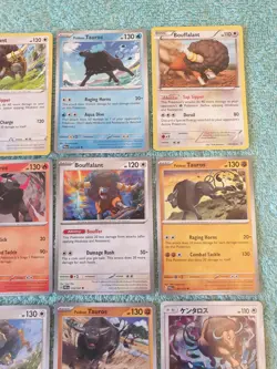 TAUROS & BOUFFALANT BUNDLE OF POKEMON CARDS - Image 3