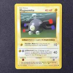 Magnemite 53/102 Base Set Shadowless Pokemon Card - Image 2