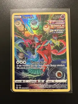 Pokemon TCG Deoxys Holo Card GG12/GG70 Crown Zenith Galarian Gallery Ultra Rare - Image 1