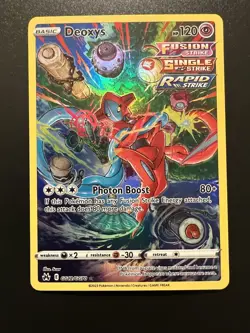 Pokemon TCG Deoxys Holo Card GG12/GG70 Crown Zenith Galarian Gallery Ultra Rare - Image 2
