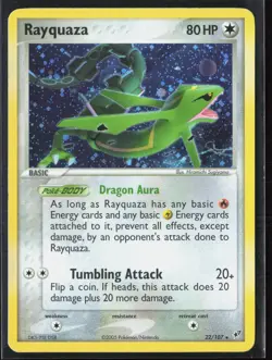 Rayquaza 22/107 EX Deoxys 2005 Holo Rare COSMOS Pokemon Card - Image 1