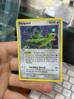 Rayquaza 22/107 EX Deoxys 2005 Holo Rare COSMOS Pokemon Card - Image 3