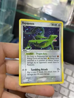 Rayquaza 22/107 EX Deoxys 2005 Holo Rare COSMOS Pokemon Card - Image 4