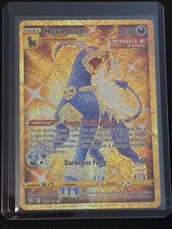 Houndoom 179/163 Secret Rare Gold Battle Styles Pokemon Card Mint - Image 1