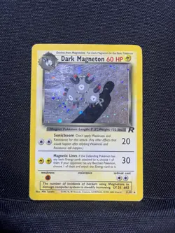 Pokemon Dark Magneton TCG Holo Rare Card 11/82 Unlimited - Image 1