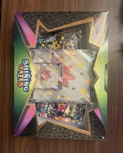 Pokemon TCG Shining Fates Shiny Eldegoss V Collection Box Promo 50 Cards - Image 1