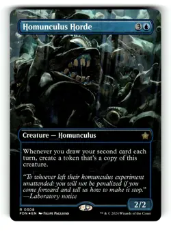 Homunculus Horde (Borderless) Foundations 308 NM FOIL - Image 1