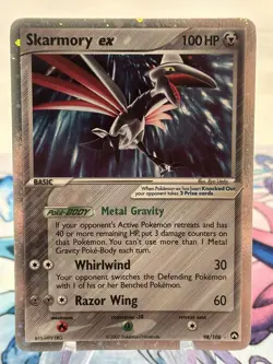 Skarmory ex 98/108 EX Power Keepers 2007 Holo Rare Pokemon Card TCG Clean! - Image 1