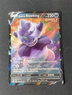 099/198 GALARIAN SLOWKING V ULTRA RARE CHILLING REIGN POKEMON CARD - Image 1