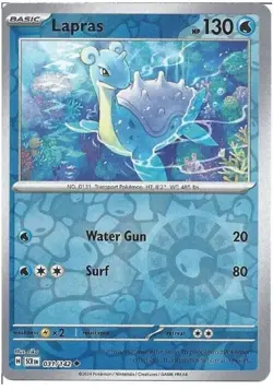 031/142 Lapras : (Reverse Holo) Card : Stellar Crown : Pokemon TCG. - Image 1