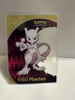 2000 Topps Pokemon #150 Mewtwo PC5 TV Animation Edition Clear Card BlueLabel TCG - Image 1