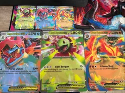 Ascended Heroes EX Box Promo Full Set Jumbo x 3 + Normal Card x3 Total 6. Emboar - Image 1