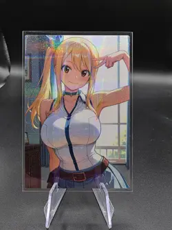 Lucy Hearfilia Fairy Tale Holographic Anime Collectible Trading Card - Image 1