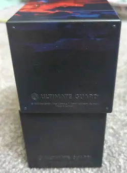 Ultimate Guard Deck Box Lot 2 w/ Card Sleeves MTG Pokemon Storage Case Red Black - Image 5