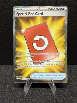 Pokemon Special Red Card 113/086 Chaos Rising Secret Rare Foil Full Art - Image 1