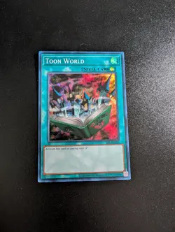 Toon World DPBC-EN046 Duelist Pack: Battle City Yu-Gi-Oh 1st Edition NM - Image 1