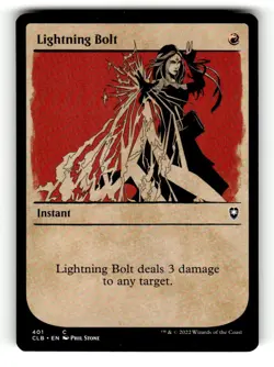 Lightning Bolt (Showcase) Commander Legends: Battle for Baldur's Gate 401 Near M - Image 1
