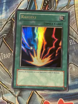 Yugioh Raigeki DB1-EN114 Ultra Rare - NM - Image 1