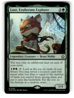 Loot, Exuberant Explorer Foundations 106 NM FOIL - Image 1