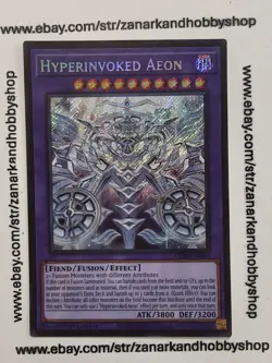 Yugioh Hyperinvoked Aeon CORI-EN033 SECRET RARE NM - Image 1