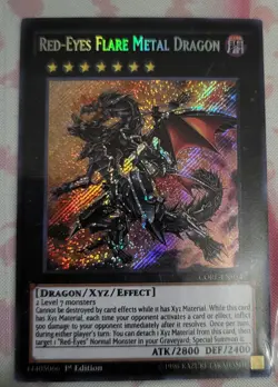 Red Eyes Flare Metal Dragon - CORE EN054 -Secret Rare - 1st Edition - Image 1