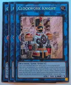 Yugioh x3 Clockwork Knight RA05-EN058 Secret Rare 1st Edition - Image 1