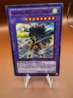 Yugioh Elemental HERO Great Tornado LC02-EN010 Ultra Rare Limited Edition NM - Image 2