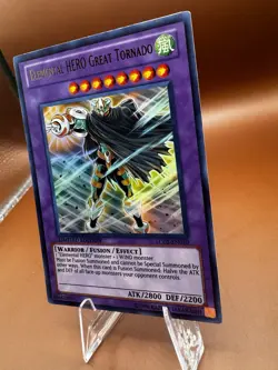 Yugioh Elemental HERO Great Tornado LC02-EN010 Ultra Rare Limited Edition NM - Image 4