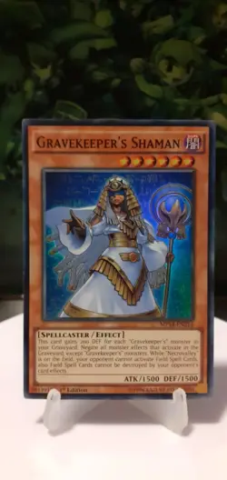 Gravekeeper's Shaman SUPER RARE 1st Ed VLP MP14-EN214 - Image 1