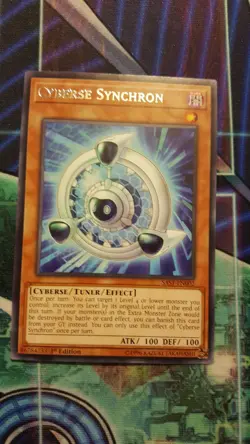 Yu-Gi-Oh! - Cyberse Synchron (SAST-EN002) - Savage Strike Rare 1st ed NM - Image 2