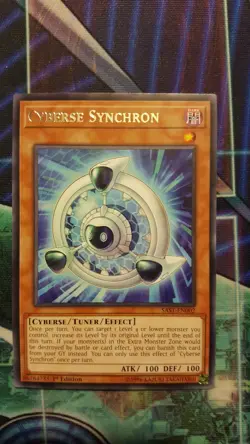 Yu-Gi-Oh! - Cyberse Synchron (SAST-EN002) - Savage Strike Rare 1st ed NM - Image 5