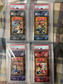 Japanese Yugioh Graded Booster Packs Vol.1-4 PSA 10 - Image 1