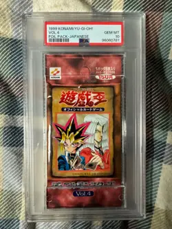 Japanese Yugioh Graded Booster Packs Vol.1-4 PSA 10 - Image 5