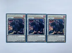 3 x BLGG-EN089 Black Brutdrago Ultra 1st YuGiOh Playset - Image 1