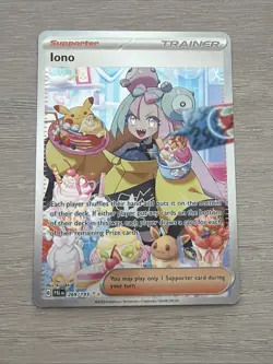 2023 Pokemon SV Paldea Evolved Iono Special Illustration Rare #269/193 SIR - Image 1