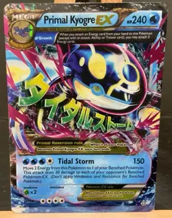 Pokemon TCG Primal Kyogre EX Card 55/160 XY Primal Clash Series - Image 1