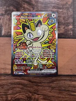 Pokemon Perfect Order Meowth EX SIR Special Illustration Rare 121/088 - Image 1