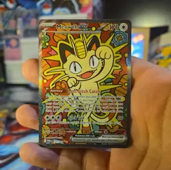 Pokemon TCG Meowth EX 121/088 SIR Special Illustration Rare Perfect Order - Image 1
