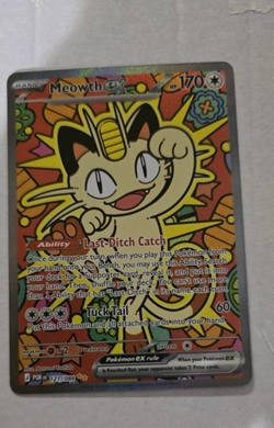 Pokemon TCG Meowth ex 121/088 Special Illustration Rare Perfect Order SIR - Image 1