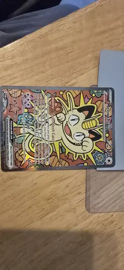 2026 Pokemon Meowth EX Special Illustration Rare SIR 121/088 Perfect Order NM ( - Image 2