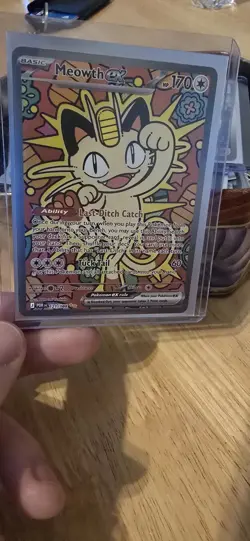 2026 Pokemon Meowth EX Special Illustration Rare SIR 121/088 Perfect Order NM ( - Image 5