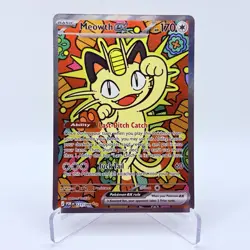 Pokemon TCG Meowth ex 121/088 Special Illustration Rare Perfect Order SIR - Image 1