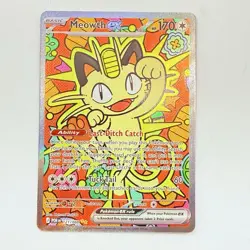 Pokemon TCG Meowth ex 121/088 Special Illustration Rare Perfect Order SIR - Image 3