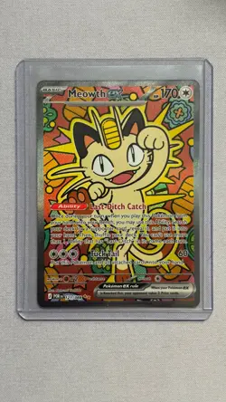 Meowth EX 121/088 - Special Illustration Rare SIR - Pokemon ME03: Perfect Order - Image 1