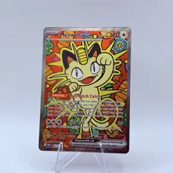 Pokemon TCG Meowth ex 121/088 Special Illustration Rare Perfect Order SIR - Image 2