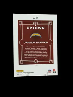 2025 Panini Donruss Optic - Uptowns Omarion Hampton #16 (RC) - Image 2