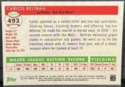 2025 Topps Chrome Platinum Anniversary Carlos Beltran Rose Gold Refractor /75 - Image 2
