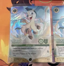 Disney Lorcana Pegasus, Gift for Hercules English Foil DLC Promo - Image 1