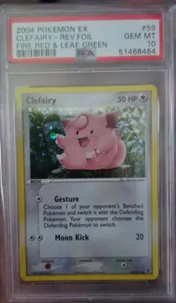 Pokemon Clefairy EX Fire Red & Leaf Green Rev Holo PSA 10 Gem POP 43 - Image 1
