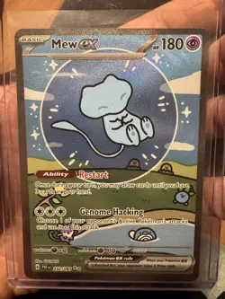 Pokemon Mew ex 232/091 Clean Bubble Mew SIR SV Paldean Fates 180 HP NM English - Image 1